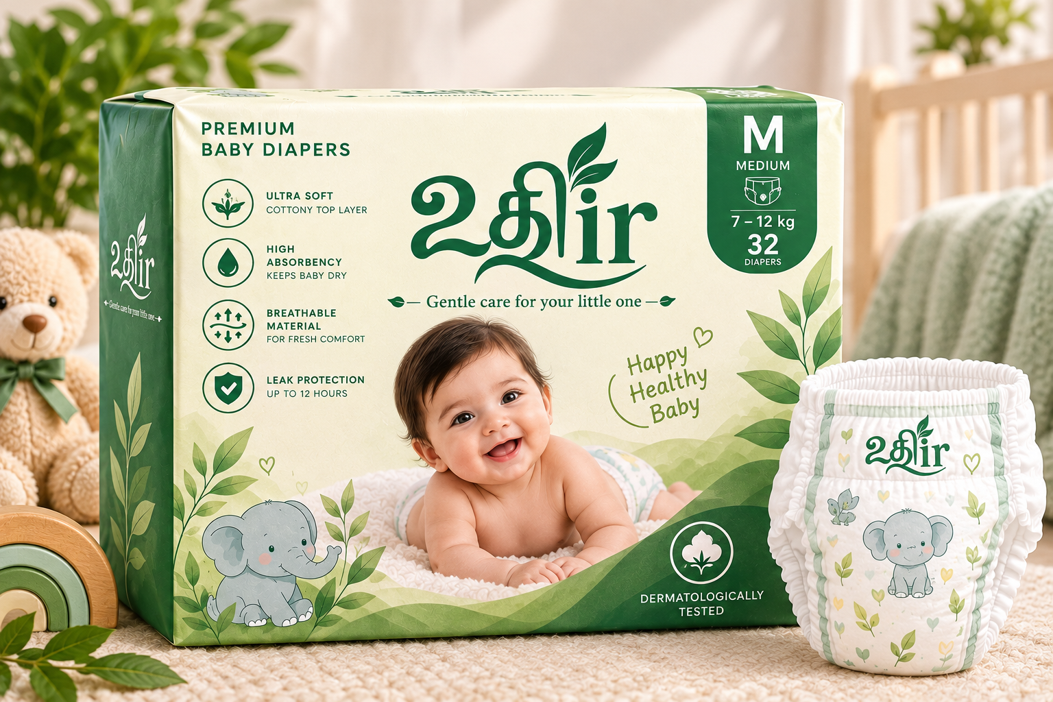 UTHIR baby diapers, size M